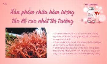Optiwhite VNUA – Sản phẩm chứa hàm lượng tảo đỏ cực cao