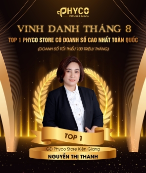 VINH DANH PHYCO STORE XUẤT SẮC NHẤT THÁNG 8 CỦA PHYCO PHARMA